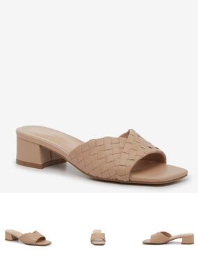 Woven Slide Sandal in Nude - NWT size 10
